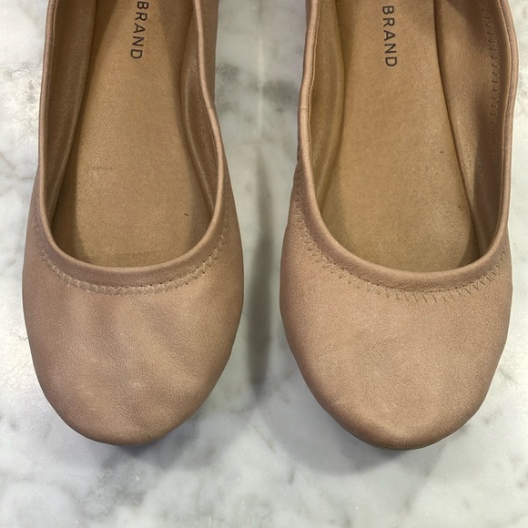 Lucky Brand Women's light tan Ballet Flats rounded toe leather size 8.5 - Picture 7 of 15